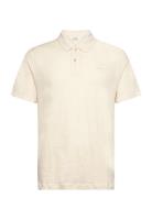 Duke Linen Polo Ss Cream Gabba