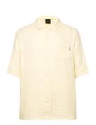 Enzi Seersucker Ss Shirt Yellow Daily Paper