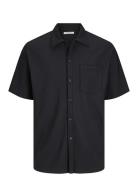 Jormykonos Plisse Resort Ss Shirt Black Jack & J S