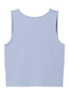 Nlfdinci Sl Crop Tank Top Blue LMTD