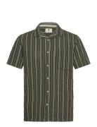 Akleo S/S Dobby Shirt Green Anerkjendt