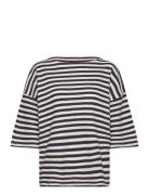 Tulip Tee Stripe Navy Moshi Moshi Mind