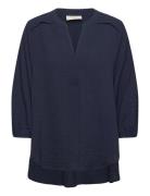 Fqtulip-Blouse Navy FREE/QUENT