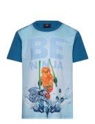 Lwtano 300 - T-Shirt S/S Blue LEGO Kidswear