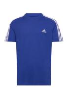 Essentials Single Jersey 3-Stripes T-Shirt Blue Adidas Sportswear