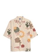 Jorjeff Gallery Aop Resort Shirt Ss Smu Beige Jack & J S