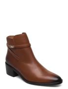 Block Branding Leather Mid Boot Brown Tommy Hilfiger