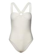 Wilma Ring Front Swimsuit White Malina