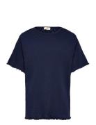 Pointelle Heart T-Shirt Navy Copenhagen Colors