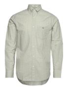 Reg Poplin Gingham Shirt Green GANT