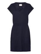 Linen Blend Dress Navy GANT