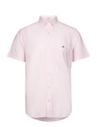 Reg Oxford Ss Shirt Pink GANT