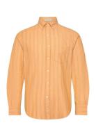 Reg Archive Oxford Stripe Shirt Orange GANT