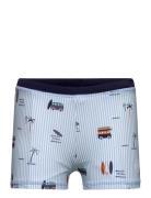 Swim Trunks, Aop Blue Color Kids