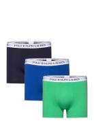 Classic Stretch-Cotton Trunk 3-Pack Blue Polo Ralph Lauren Underwear
