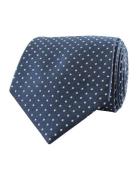 Dots Silk Tie Navy Portia 1924