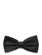 Dots Silk Bow Tie Navy Portia 1924