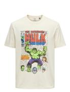 Onsmarvel Life Lic Reg Ss Tee White ONLY & SONS