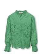 Kogcleo Life L/S Emb Shirt Wvn Green Kids Only