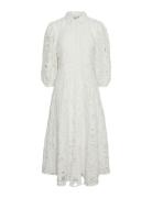 Yashongi 3/4 Ankle Shirt Dress White YAS