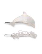 Aphrodite Pearly Clips 2-Set White SUI AVA