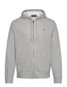 Double-Knit Mesh Full-Zip Hoodie Grey Polo Ralph Lauren