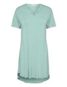 Bamboo Short Sleeve Nightdress With Green Lady Avenue