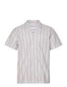 Lawson Stripe Ss Shirt Purple Les Deux