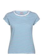 Organic Favorite Stripe Teasy Blue Mads Nørgaard