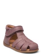 Starters™ Velcro Sandal Purple Pom Pom