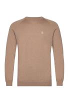 Dean Merino Crew Neck Sweater Beige Lexington Clothing