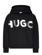 Hooded Sweatshirt Black Hugo Kids