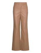 Textured Straight Pants Beige ROTATE Birger Christensen