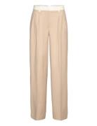 Two Color Wide Pants Beige REMAIN Birger Christensen