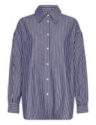 Lenaire Blue And White Stripe Shirt Blue ALOHAS