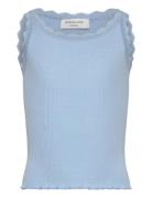 Rkbeatha Sl Top W/ Lace Blue Rosemunde Kids