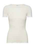 Rwbernadine Ss Regular O-Neck T-Shi Cream Rosemunde