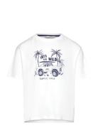 Surf Printed T-Shirt White Mango
