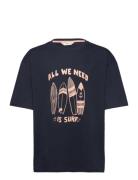 Surf Printed T-Shirt Navy Mango