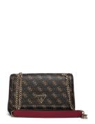 Noelle Convertible Xbody Flap Brown GUESS