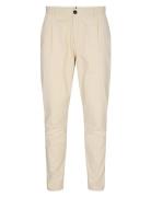 Akjulius Cotton Pleat Pant Beige Anerkjendt