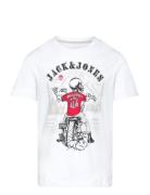 Jjskull Rock Tee Ss Crew Neck Jnr White Jack & J S