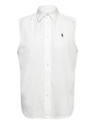 Cotton Oxford Sleeveless Shirt White Polo Ralph Lauren