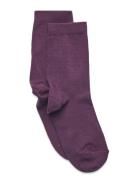 Cotton Socks Purple Melton