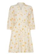 Mschrojan Vlora Shirt Dress Aop Yellow MSCH Copenhagen