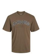 Jjecaleb Varsity Tee Ss O-Neck Noos Brown Jack & J S