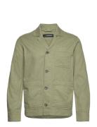 Errol Linen Workwear Overshirt Khaki J. Lindeberg