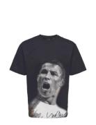 Onsjake Reg Football Ss Tee Black ONLY & SONS