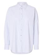 Slfnova Ls Oxford Shirt Noos Blue Selected Femme