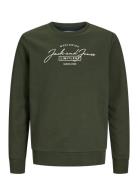 Jjferris Sweat Crew Neck Jnr Green Jack & J S